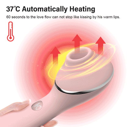 KISTOY Polly Plus 2-in-1 Warmer Vibrator Clitoris Sucking G-spot Stimulator Vibrating Dildo Sex Toys for Women