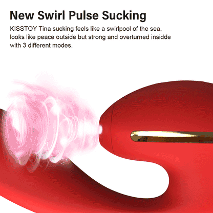 KISTOY Tina Wearable Sucking Vibrator Heating G-spot Stimulator Powerful Clitoris Sucker Sex Toys for Women