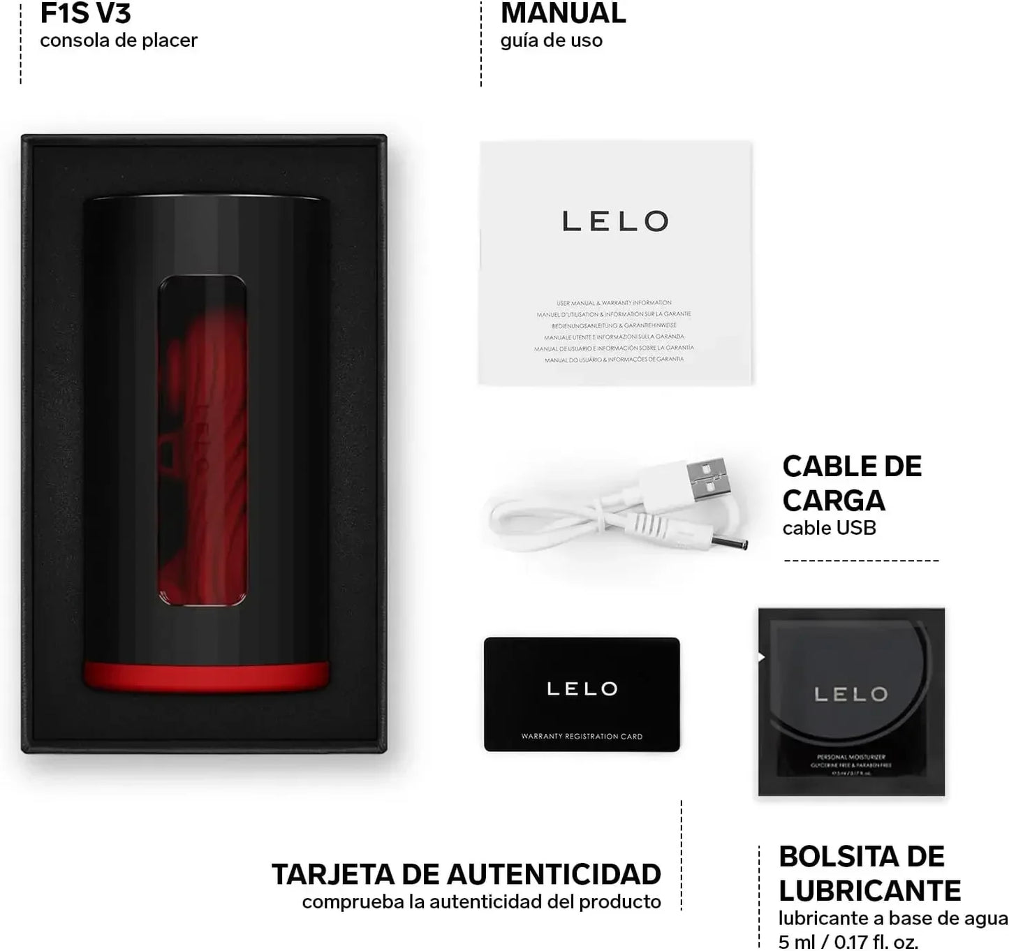 LELO F1S V3 Male Masturbator Pleasure Console with App Automatic Masturbator with 8 Settings and AI. Adult Sex Toys for Men
