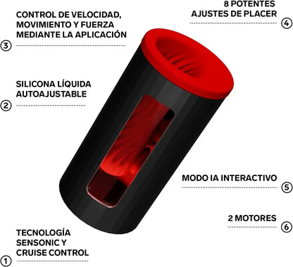 LELO F1S V3 Male Masturbator Pleasure Console with App Automatic Masturbator with 8 Settings and AI. Adult Sex Toys for Men