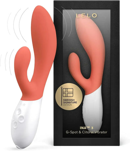 LELO INA 3 G Spot Rabbit Vibrator Clitoral Rabbit Vibrator for Women Rabbit Sex Toy for Women with 10 Vibrating Modes. Adult Toys