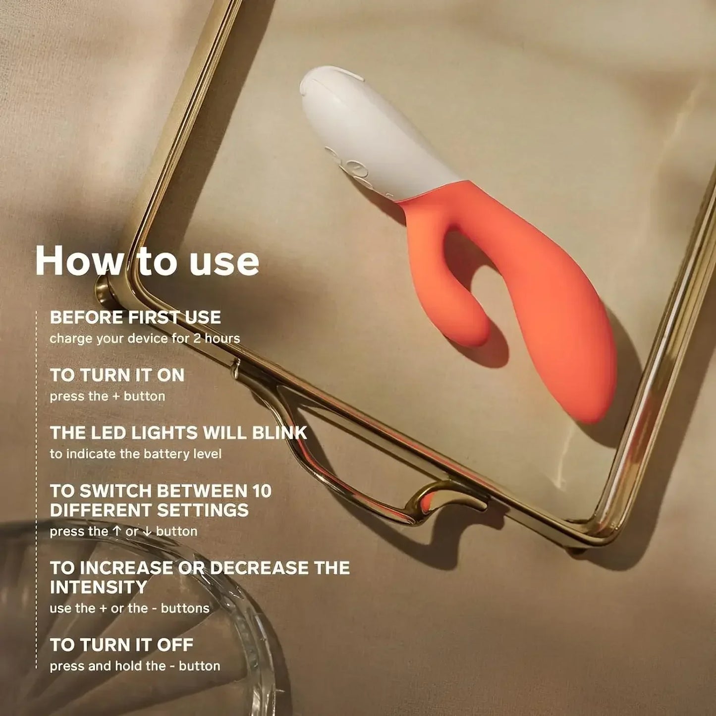 LELO INA 3 G Spot Rabbit Vibrator Clitoral Rabbit Vibrator for Women Rabbit Sex Toy for Women with 10 Vibrating Modes. Adult Toys