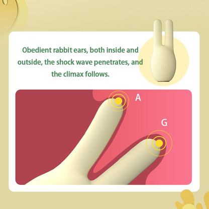 Rabbit Vibrator G-Spot Massage Female Nipple Clamp Clitoris Vagina Stimulator Female Masturbator