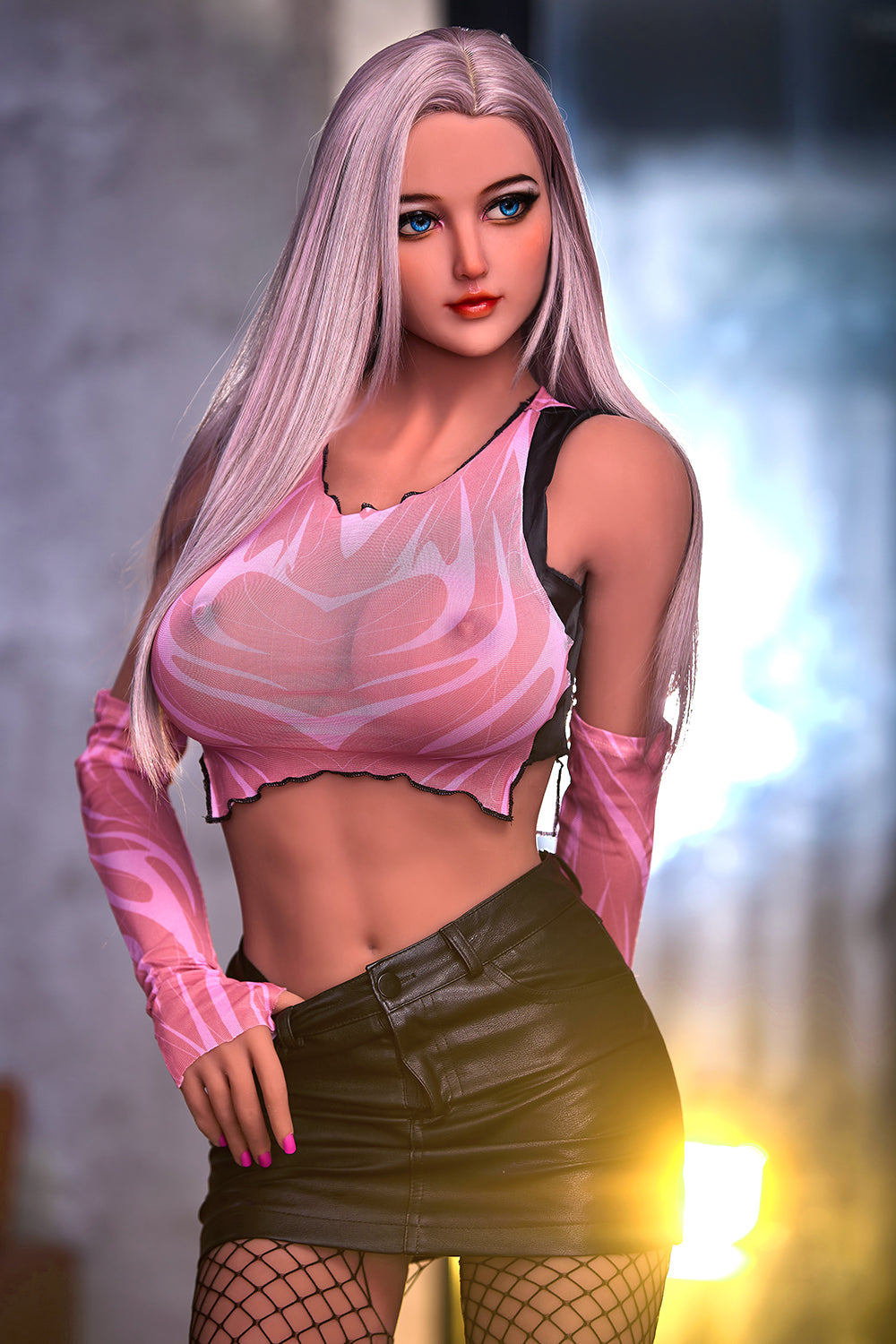 Kinsley 165cm Head TPE Big Boobs Full Body Hot American Girl Sex Doll NO.1055