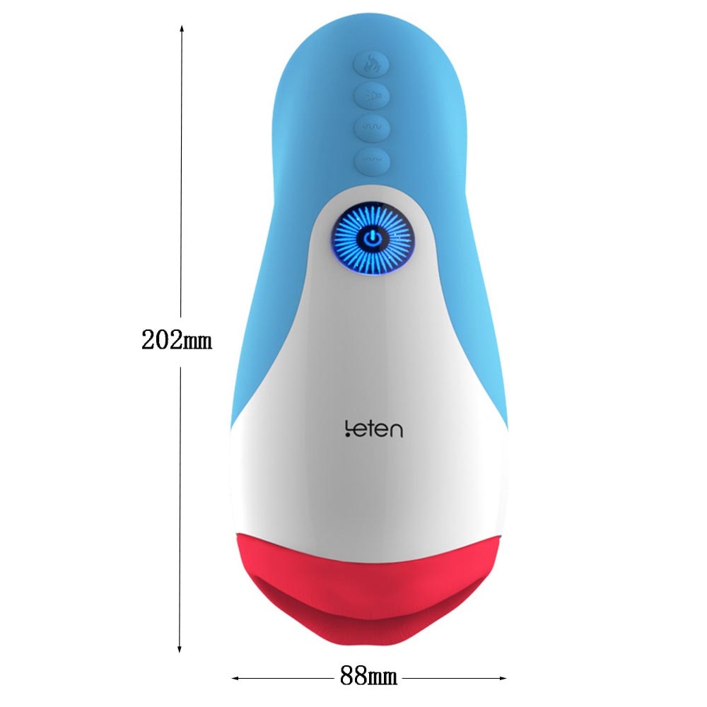 LeTen Automatic Ret retractable heating cup, deep throat blowjob masturbation, sucking, thrusting vibrator, sex toy for adults