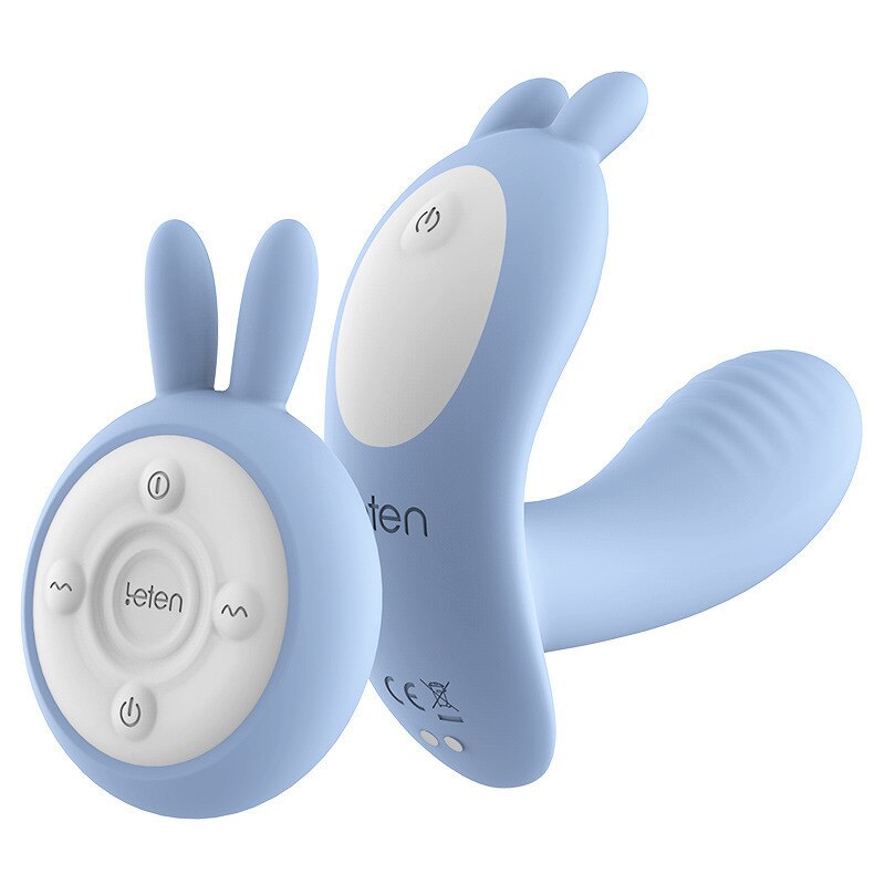 Leten 10-Speed Heating Vibrator, Clitoris G-Spot Massager with Remote Control, Wireless Strap-On Panties Sex Toys for Women