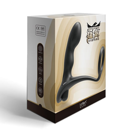 Leten 10-Speed Silicone Prostate Massager Anal Plug Vibrator Sex Toy for Men Women Guys Soft Anal Beads Adult Sex Products