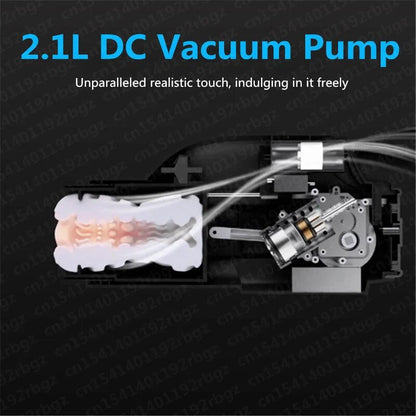 Leten 3D Machine Male Vagina, 10-Mode Retractable Automatic Sex Toy
