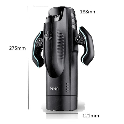 Leten 3D Machine Male Vagina, 10-Mode Retractable Automatic Sex Toy