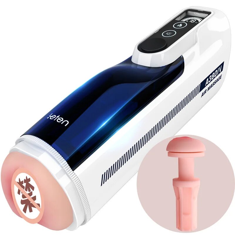 Leten A380 III Upgraded Piston Telescopic Masturbator Heating Vagina Thrusting Moaning Male Sex Toy