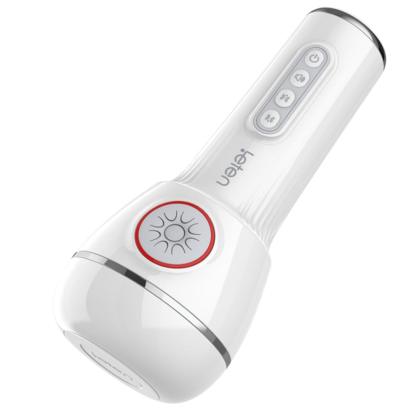 Leten Automatic Masturbator Cup for Men Double Airbag Clip Suck Vibrating Vagina Pocket Pussy Blowjob Stroker Sex Toys for Men