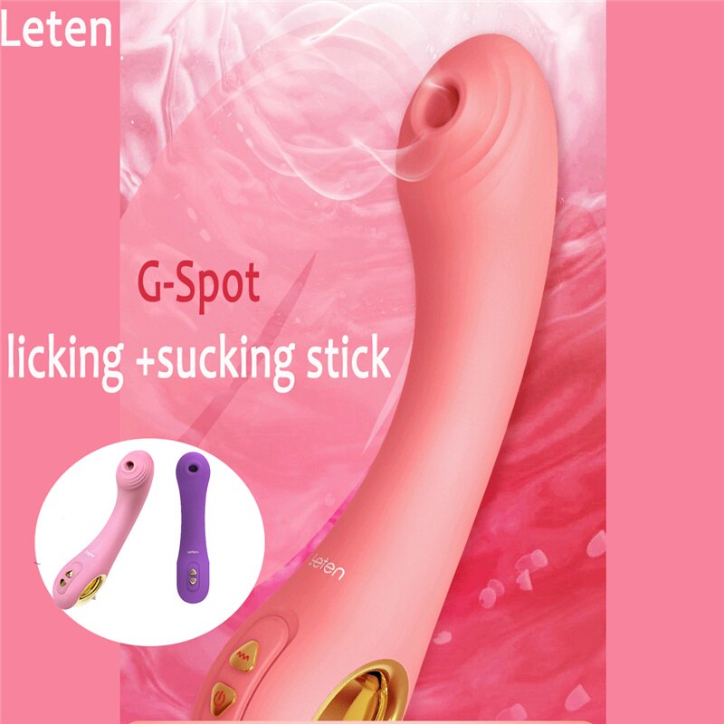 Leten Automatic Sucking Heating Dildo Vibrator Sex Toys for Women G-Spot Vagina Vibrating Stick Female Masturbation Sex Products