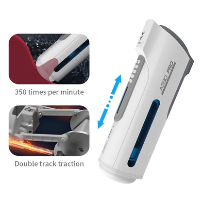 Leten Electric Piston Heating Vagina Vibrator, Male Automatic Overlength Thrusting Masturbation, Voice Sucking Sex Toys for Men