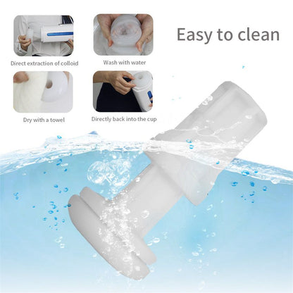 Leten Electric Piston Heating Vagina Vibrator, Male Automatic Overlength Thrusting Masturbation, Voice Sucking Sex Toys for Men