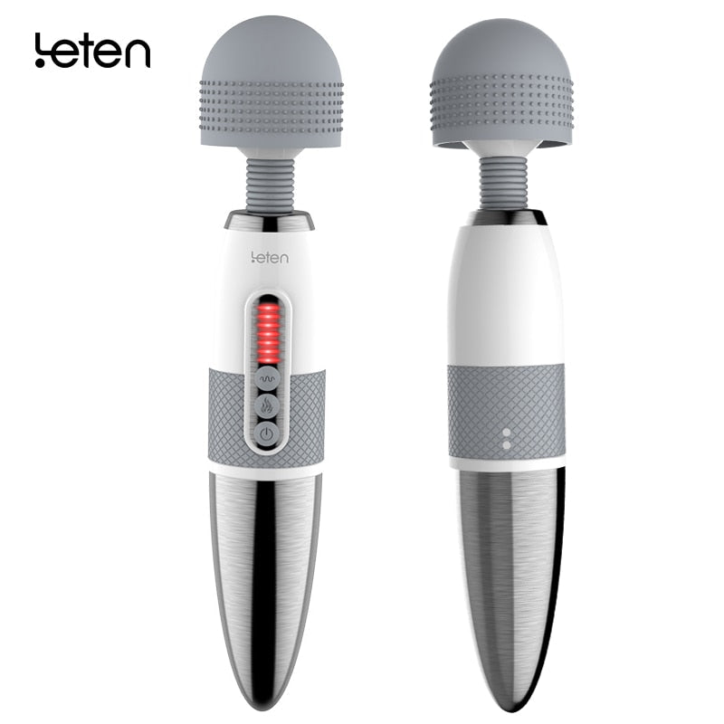 Leten Lightning Huge Head Vibrator for Female Masturbation. AV Magic Wand Massager Nipple Clitoris Stimulator Sex Toys for Women