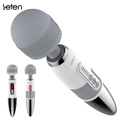 Leten Lightning Huge Head Vibrator for Female Masturbation. AV Magic Wand Massager Nipple Clitoris Stimulator Sex Toys for Women