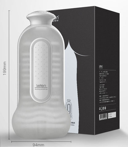 Leten Manual Anal Masturbator 3 Level Suction Vacuum. Automatic Female Sex Moaning. Virtual Skin for Men Masturbation Cup