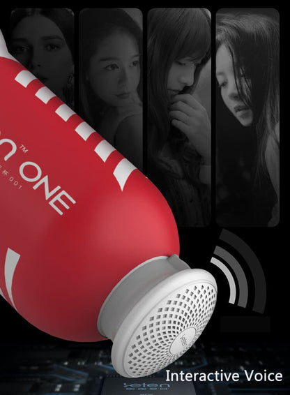 Leten Masturbator for Men Toy - Three-Stoma Air-Sucking Fully Automatic Female Sex Moaning. Virtual Skin for Men.