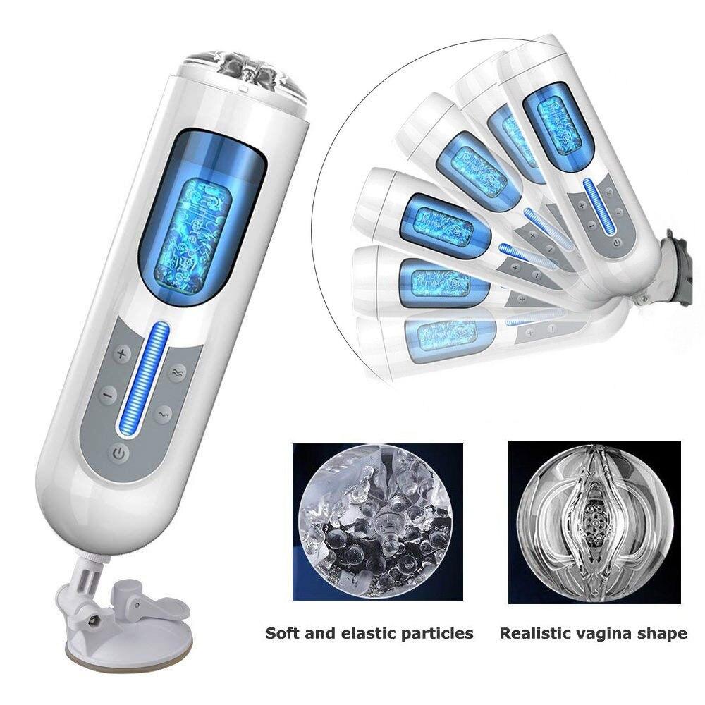 Leten Men Masturbator Automatic Telescopic Male Masturbator Rectractable Piston Motion Masturbation Cup Sex Toys for Men