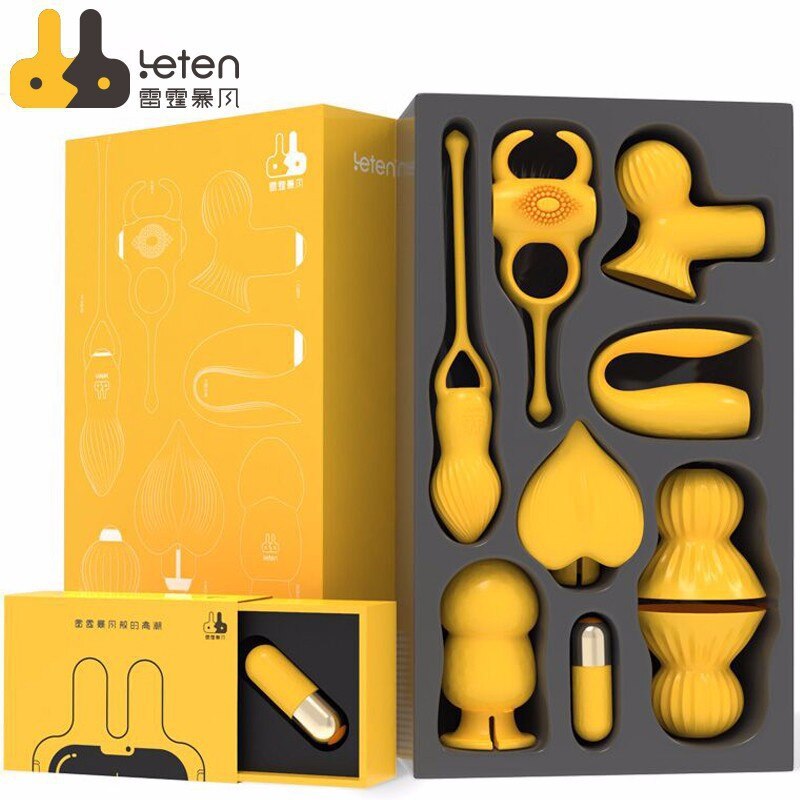 Leten Sexy Toys for Women Vibrators 7 Ways Play Clitoral Sucking Tongue Licking G-Spot Dildo Rings Sucker Anal Plug Masturbators