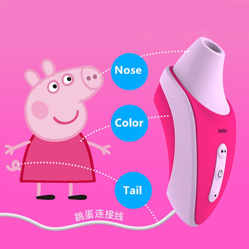 Leten Sucking G-Spot Vibrator, Oral Sex Nipple Sucker Clamp, Dildo Vibrating Egg, Clitoris Stimulator Massager, Sex Toys for Women