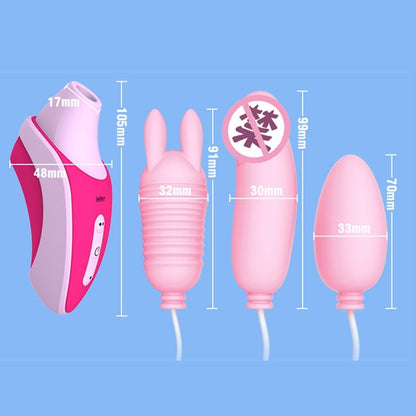 Leten Sucking G-Spot Vibrator, Oral Sex Nipple Sucker Clamp, Dildo Vibrating Egg, Clitoris Stimulator Massager, Sex Toys for Women