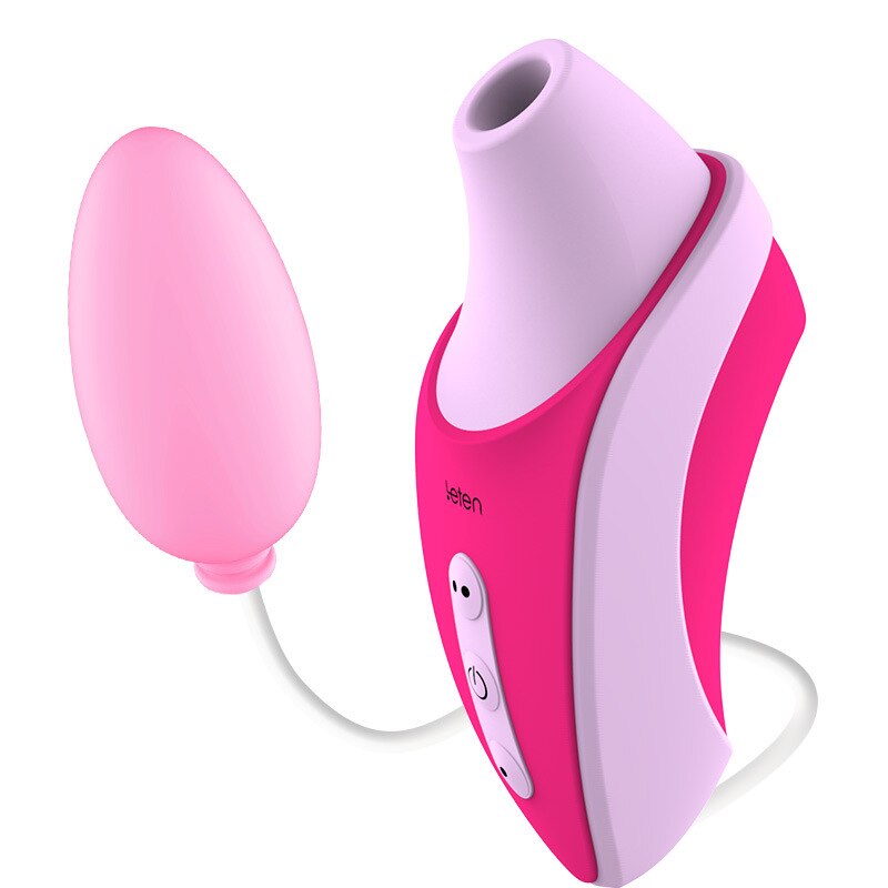 Leten Sucking G-Spot Vibrator, Oral Sex Nipple Sucker Clamp, Dildo Vibrating Egg, Clitoris Stimulator Massager, Sex Toys for Women