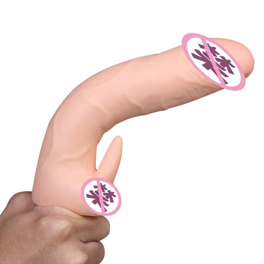Leten Super Soft Realistic Huge Dildo for Lesbian Deep Waterproof G-Spot Clitoris Stimulator Dildo Vibrator Sex Toys for Women