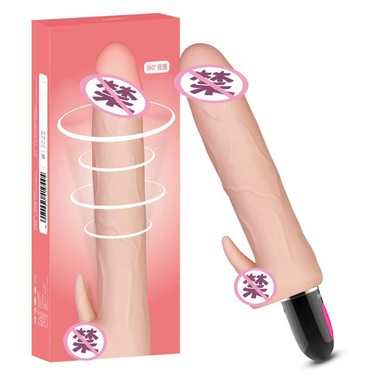 Leten Super Soft Realistic Huge Dildo for Lesbian Deep Waterproof G-Spot Clitoris Stimulator Dildo Vibrator Sex Toys for Women