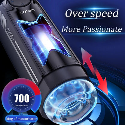 Leten X-Turbo Sex Toy Vibrator for Men Electric Piston High Speed 700 times/min
