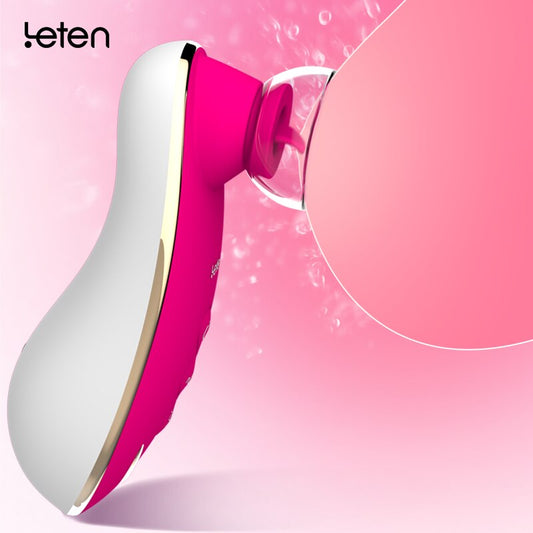 Leten Sucking Tongue Licking Vibrator. Oral Sex Products, Pussy Pump, Vagina Massager, Clitoris and Nipple Stimulator Sex Toys for Women.