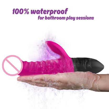 Leten Thrusting Vibrator Heating Electromagnetic Pulse Sex Toys for Women