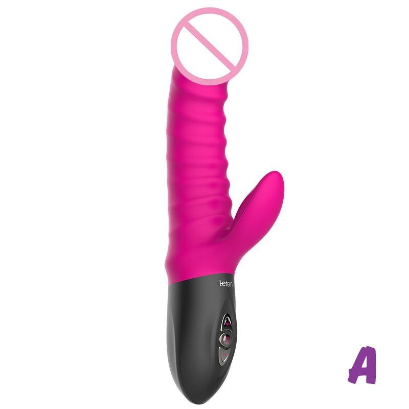 Leten Thrusting Vibrator Heating Electromagnetic Pulse Sex Toys for Women