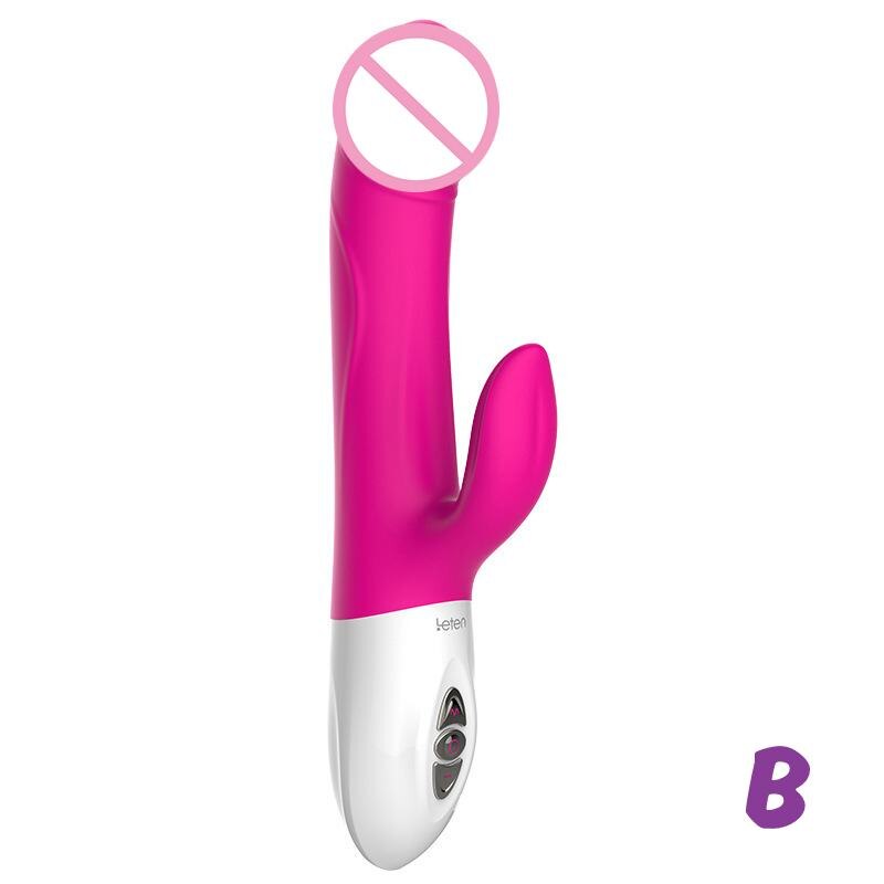Leten Thrusting Vibrator Heating Electromagnetic Pulse Sex Toys for Women