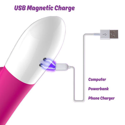 Leten Thrusting Vibrator Heating Electromagnetic Pulse Sex Toys for Women