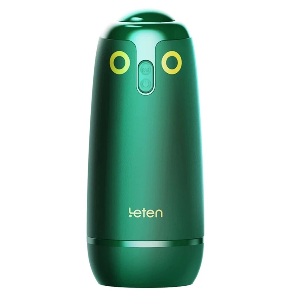Leten Vibrator Masterbator Owl Pattern Sexy Toy for Men Application Control Vacuum Automatic Vagina