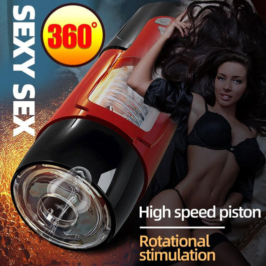 Male Masturbation Cup with 7*3 Adjustable Modes Automatic Telescopic Rotation Masturbator Sex Toys for Men