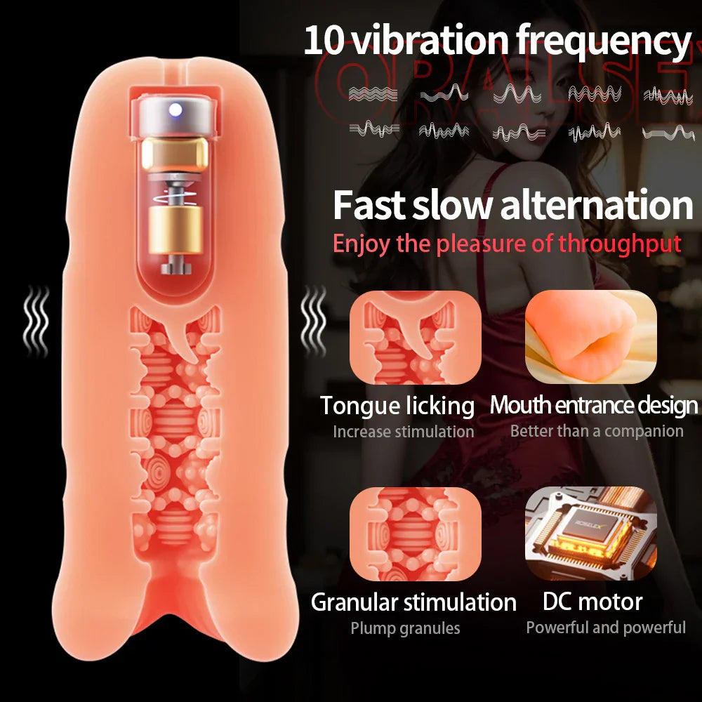 Male Masturbator Cup for Men Penis Blowjob Sucking Machine Vagina Soft Tight Pussy Manual Trainer Aircraft Men Adult Sex Toys