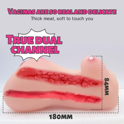Male Masturbator Vagina Simulator Pocket Pussy Realistic 3D Breast Vagina Anal Adult Sex Toys for Men Masturbation Erotic Goods