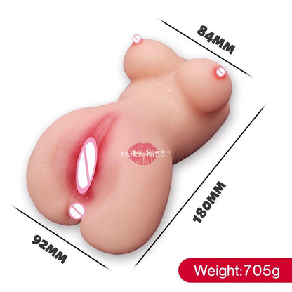 Male Masturbator Vagina Simulator Pocket Pussy Realistic 3D Breast Vagina Anal Adult Sex Toys for Men Masturbation Erotic Goods