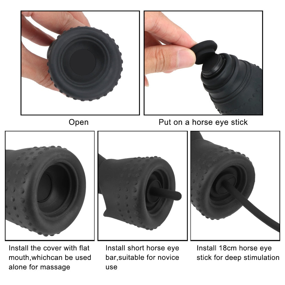Male Penis Pump, Vibrator, Penis Massager, Penis Plug, Urethra Expansion Stimulator for Men, Urethra Masturbation, Erotic Sex Toys