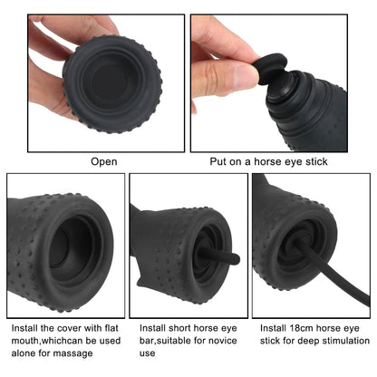 Male Penis Pump, Vibrator, Penis Massager, Penis Plug, Urethra Expansion Stimulator for Men, Urethra Masturbation, Erotic Sex Toys