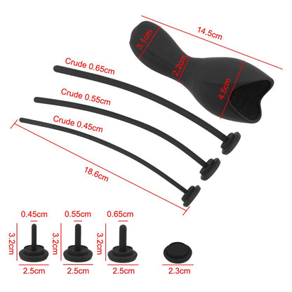Male Penis Pump, Vibrator, Penis Massager, Penis Plug, Urethra Expansion Stimulator for Men, Urethra Masturbation, Erotic Sex Toys
