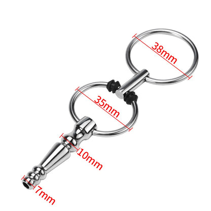 Male Urethra Catheter Sex Toys for Men Penis Ring Metal 7mm Urethral Sound Urethral Dilator Delay Ejaculation Penis Plug for Men