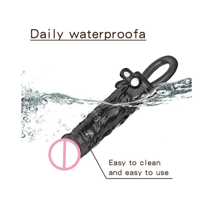 Man Penis Extender Dildo Sex Toys Condoms Realistic Condoms for Men Penis Vibrator Sleeve Reusable Vibe Condoms Extend