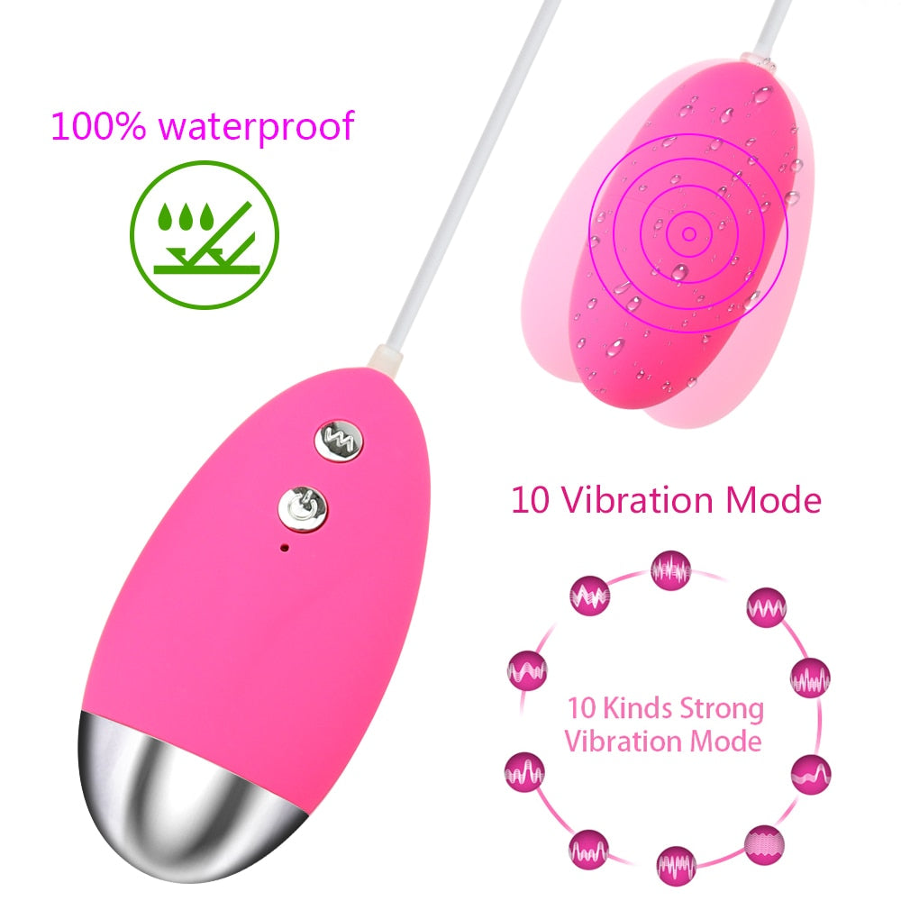 Man Nuo 10-Speed Egg Vibrator Sex Product Remote Control Vibrating Egg Sex Toys for Women Strong Vibration