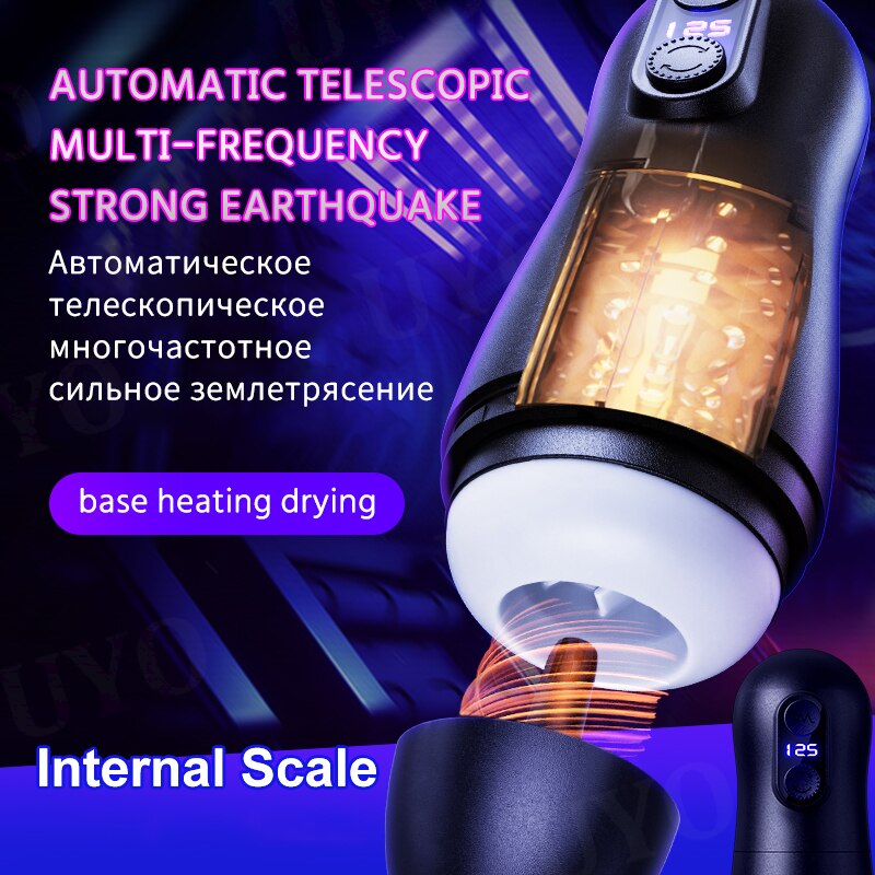 Automatic Piston Telescopic Smart Blowjob and Suction Masturbator Sex Machine for Male Adults, Sex Toys for Men