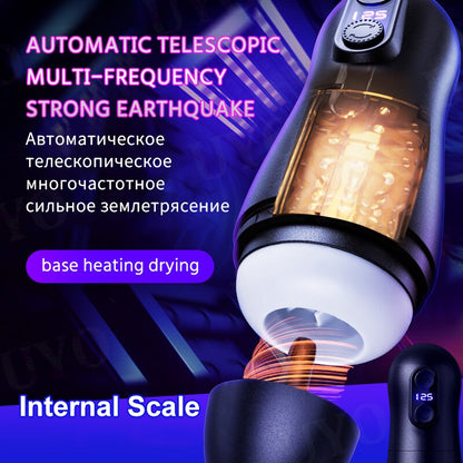 Automatic Piston Telescopic Smart Blowjob and Suction Masturbator Sex Machine for Male Adults, Sex Toys for Men
