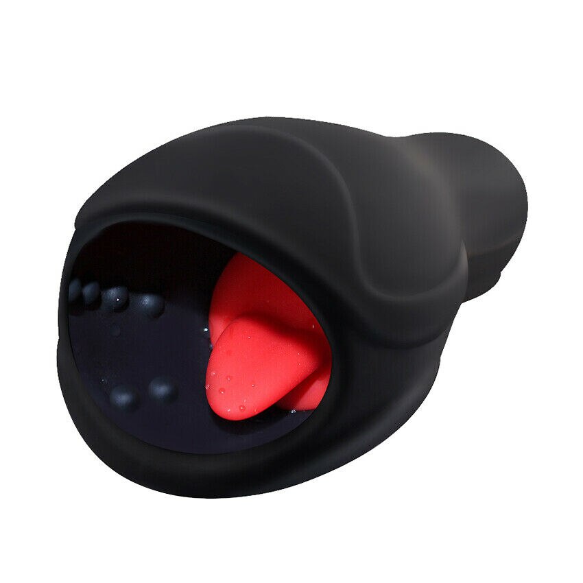 Automatic Licking Masturbation Cup Glans Massager Endurance Training Sex Toy for Men Penis Head Stimulator Male Vibrator
