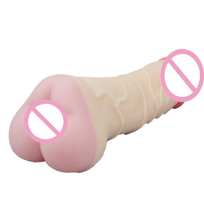 สมจริงซิลิโคนชาย Masturbator เพศของเล่นพ็อกเก็ตหีจริงช่องคลอด Anal Massager คู่ Unisex Sex Shop สำหรับ18ผู้ใหญ่เครื่องมือ
